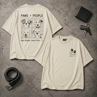 Paws > People Oversized T-Shirt