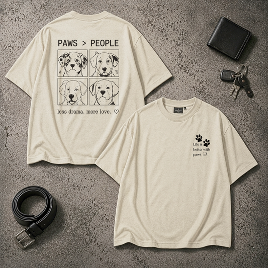 Paws > People Oversized T-Shirt