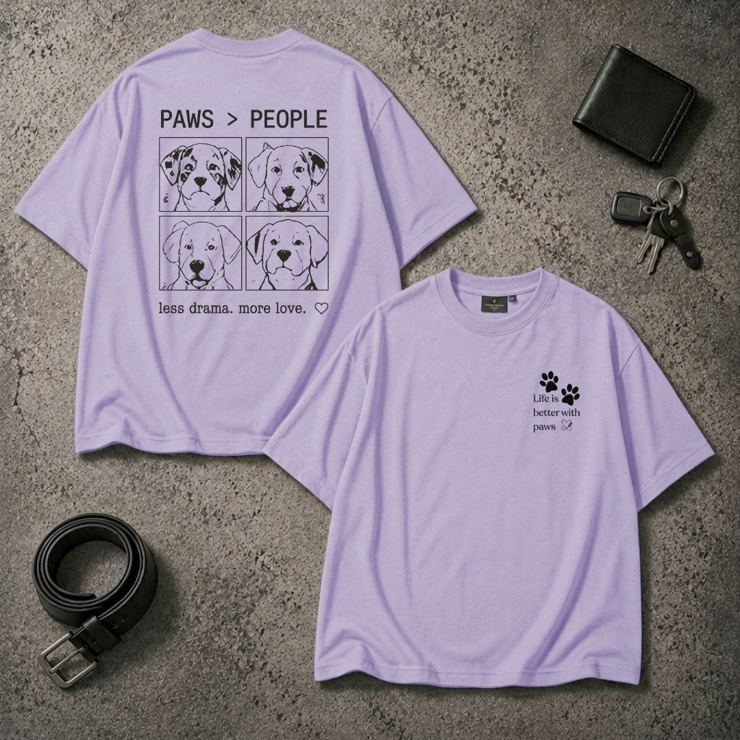 Paws > People Oversized T-Shirt