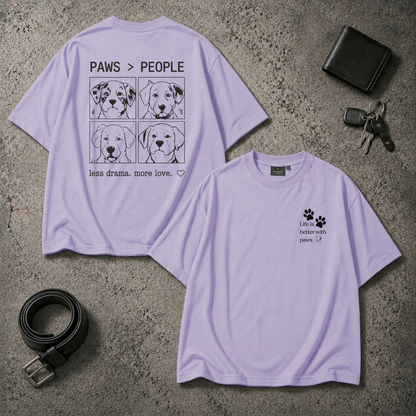 Paws > People Oversized T-Shirt