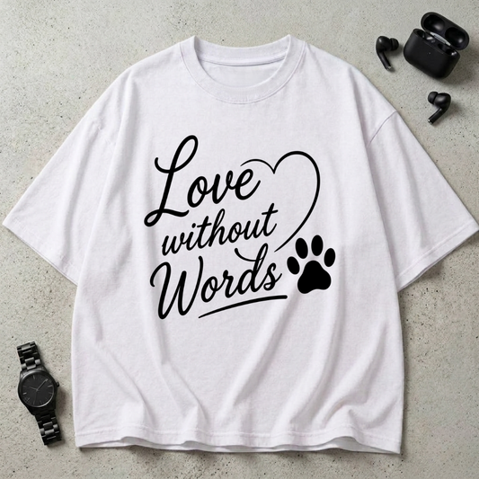 Love Without Words Oversized T-Shirt