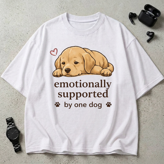 Supported By One Dog Oversized T-Shirt