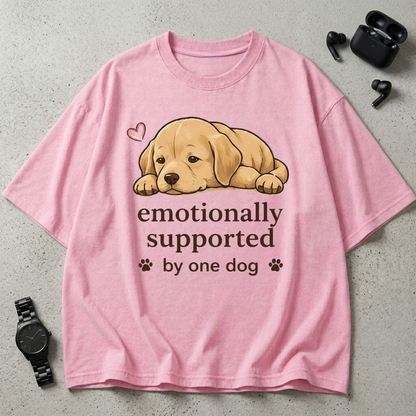 Supported By One Dog Oversized T-Shirt
