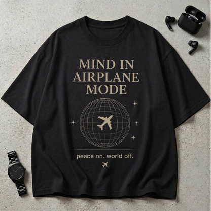 Mind In Airplane Mode Oversized T-Shirt