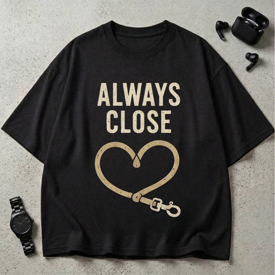 Always Close 240 GSM Oversized T-Shirt