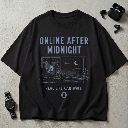 Online After Midnight Oversized T-Shirt