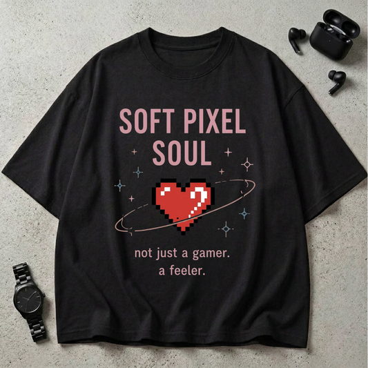 Soft Pixel Soul Oversized T-Shirt