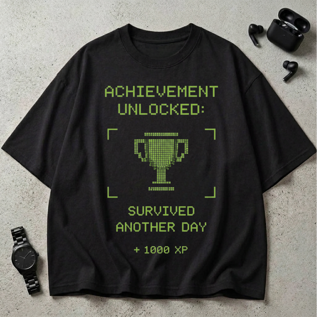 Achievement Unlocked Oversized T-Shirt