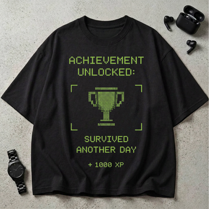 Achievement Unlocked Oversized T-Shirt