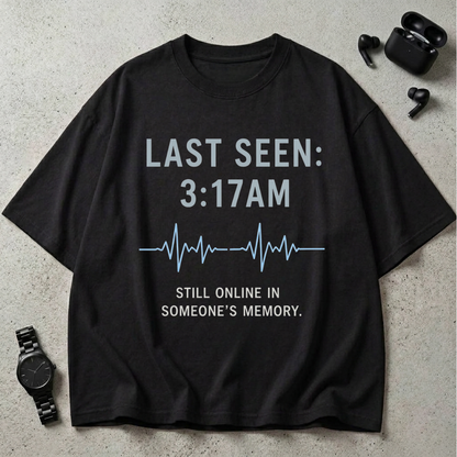 Last Seen 3:17AM Oversized T-Shirt