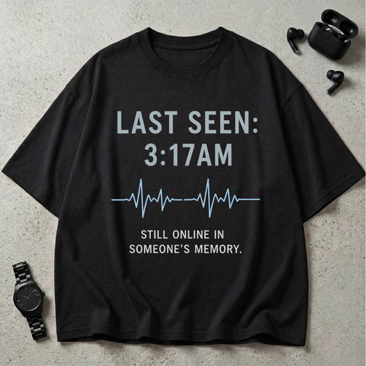 Last Seen 3:17AM Oversized T-Shirt