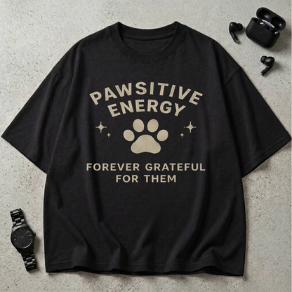 Pawsitive Energy Oversized T-Shirt