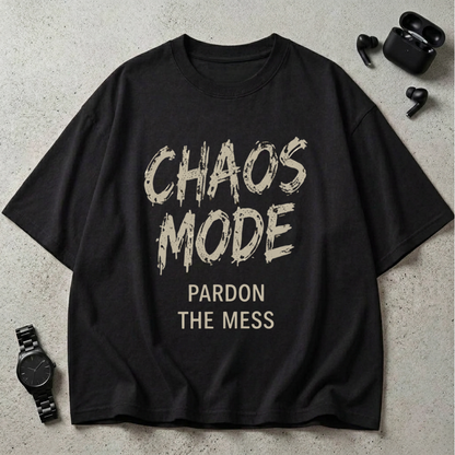 Chaos Mode GSM 240 Oversized T-Shirt ( Midnight Edition )