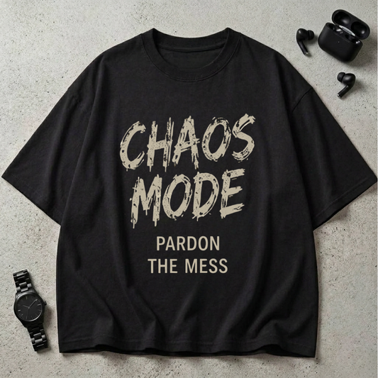 Chaos Mode GSM 240 Oversized T-Shirt ( Midnight Edition )