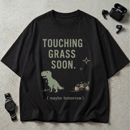 Touching Grass Soon Oversized T-Shirt