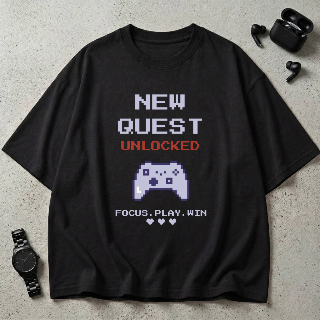 New Quest Unlocked Oversized T-Shirt