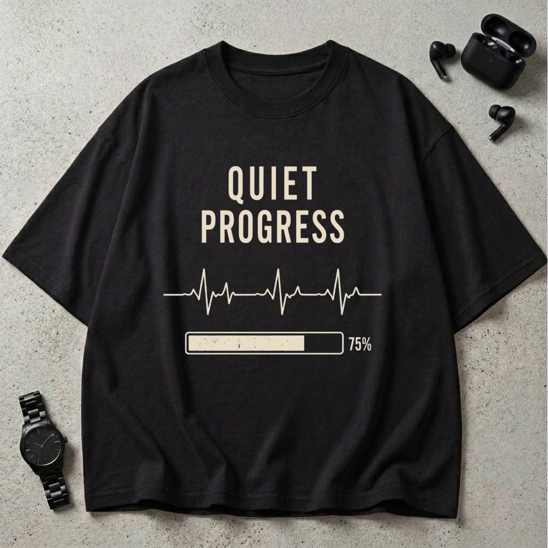 Quiet Progress 240 GSM Oversized T-Shirt