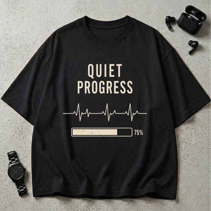 Quiet Progress 240 GSM Oversized T-Shirt