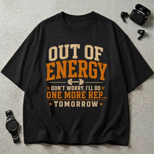 Out of Energy Oversized T-Shirt