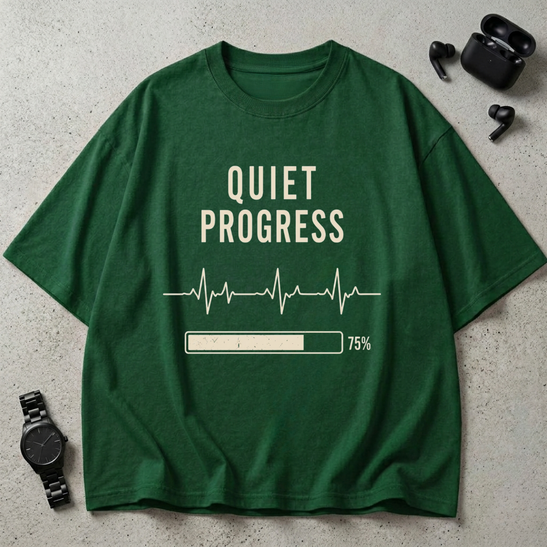 Quiet Progress 240 GSM Oversized T-Shirt