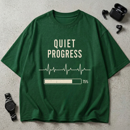 Quiet Progress 240 GSM Oversized T-Shirt