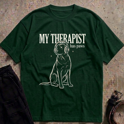My Therapist Has Paws Oversized T-Shirt