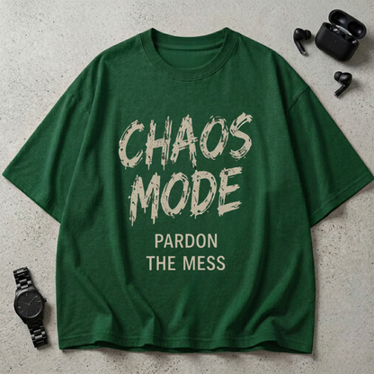 Chaos Mode GSM 240 Oversized T-Shirt ( Midnight Edition )