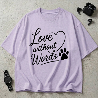 Love Without Words Oversized T-Shirt