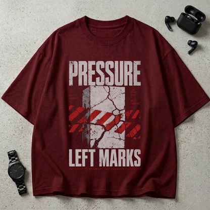 Pressure Left Marks 240 GSM Oversized T-Shirt