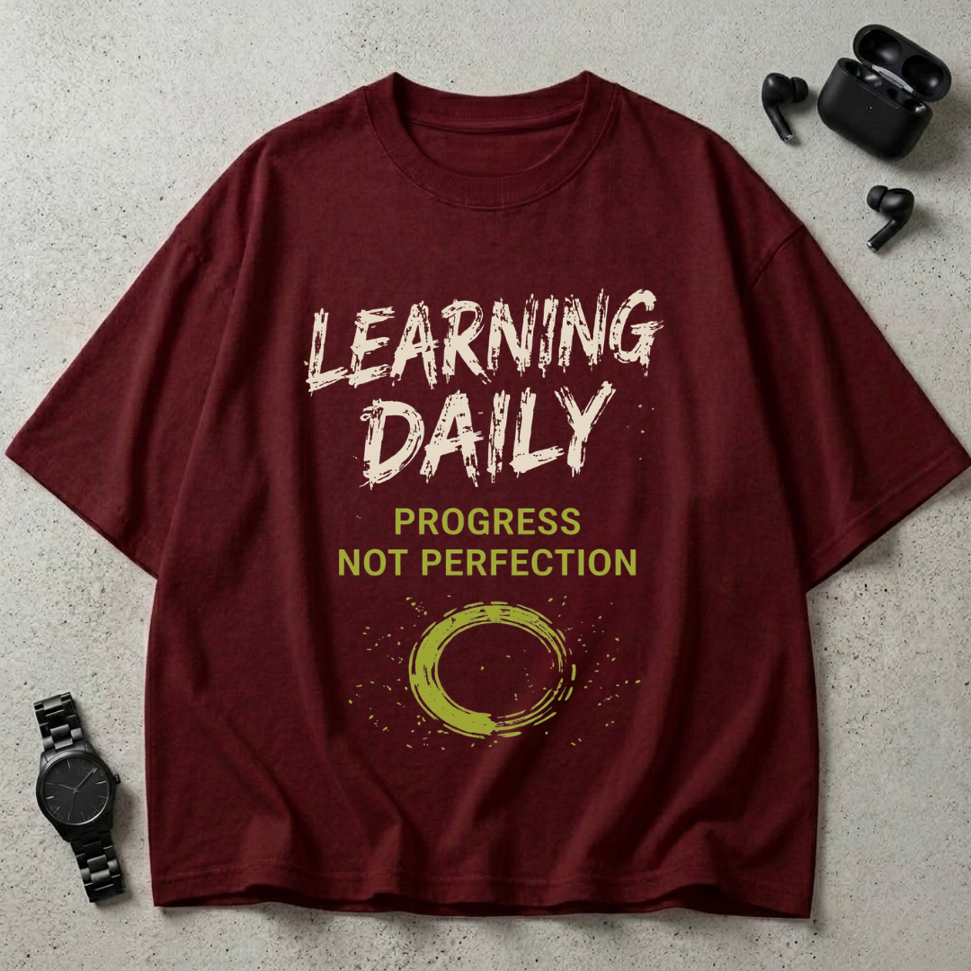 Learning Daily GSM 240 Oversized T-Shirt