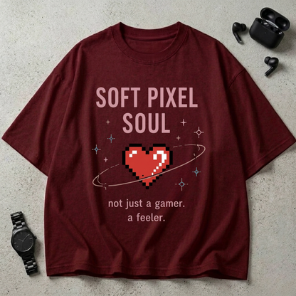 Soft Pixel Soul Oversized T-Shirt