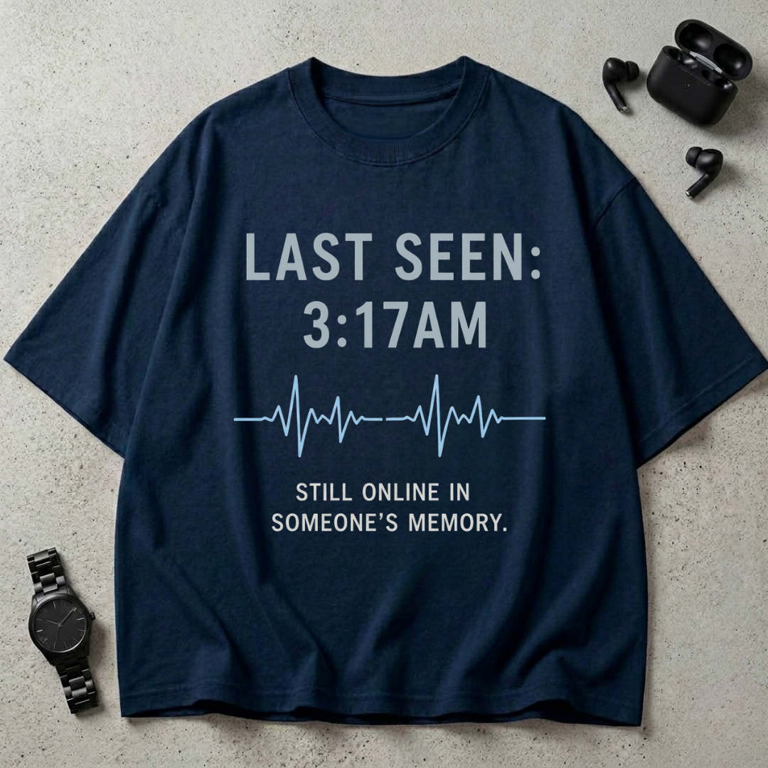 Last Seen 3:17AM Oversized T-Shirt