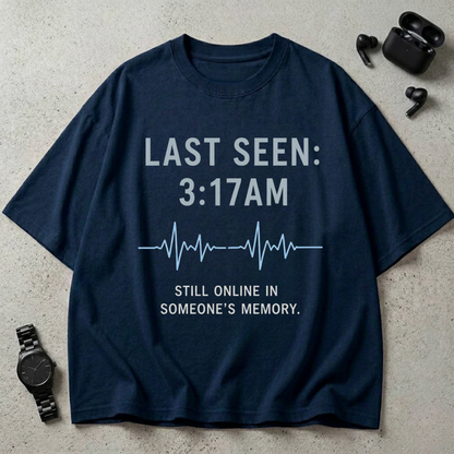 Last Seen 3:17AM Oversized T-Shirt
