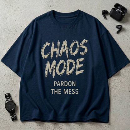 Chaos Mode GSM 240 Oversized T-Shirt ( Midnight Edition )
