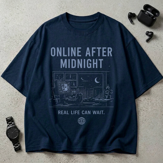 Online After Midnight Oversized T-Shirt