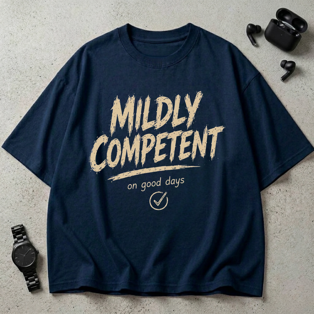 Mildly Competent GSM 240 Oversized T-Shirt