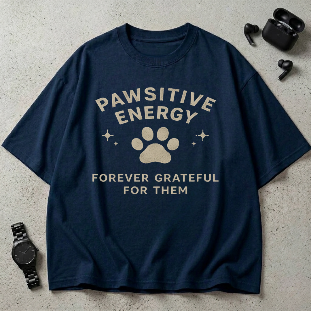 Pawsitive Energy Oversized T-Shirt