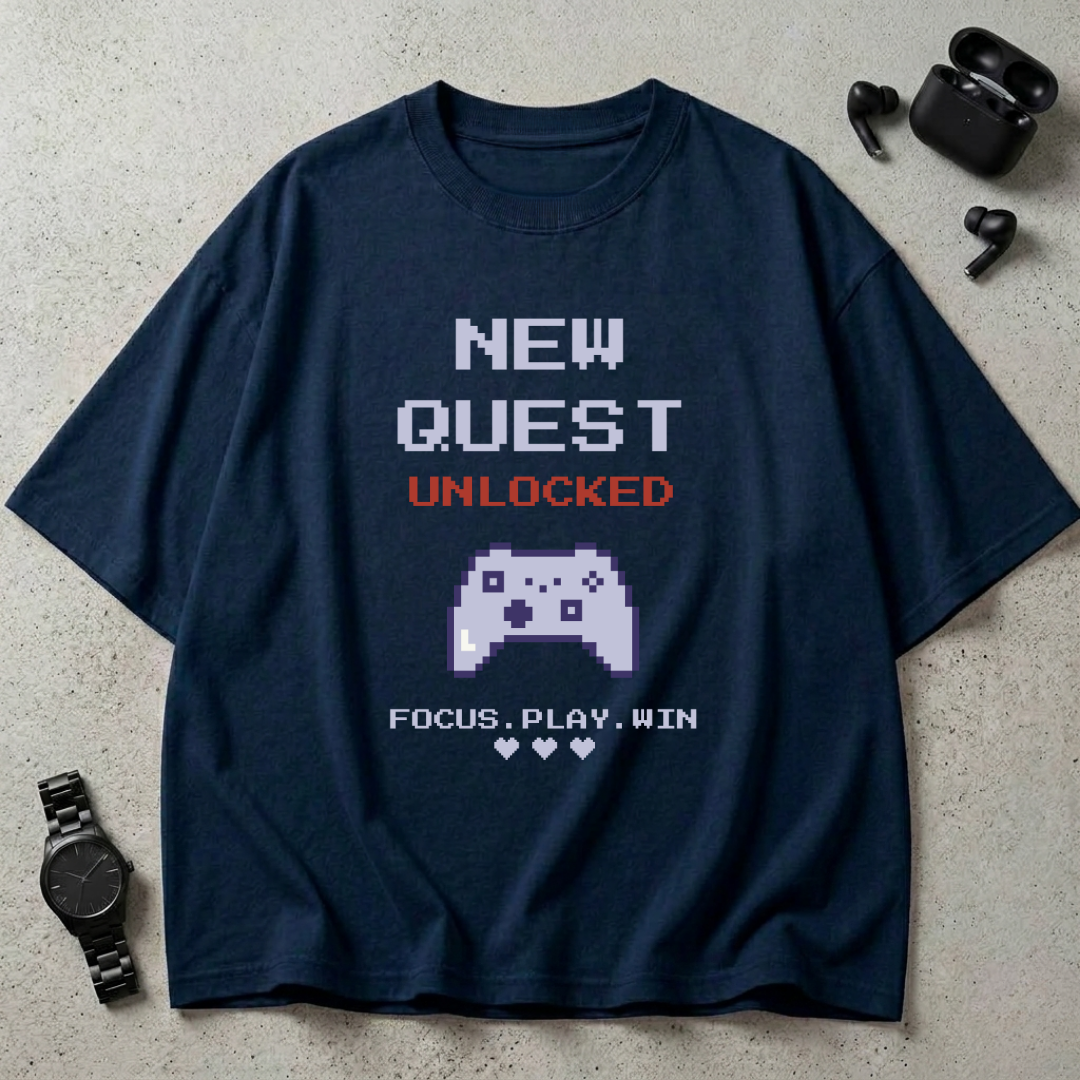 New Quest Unlocked Oversized T-Shirt
