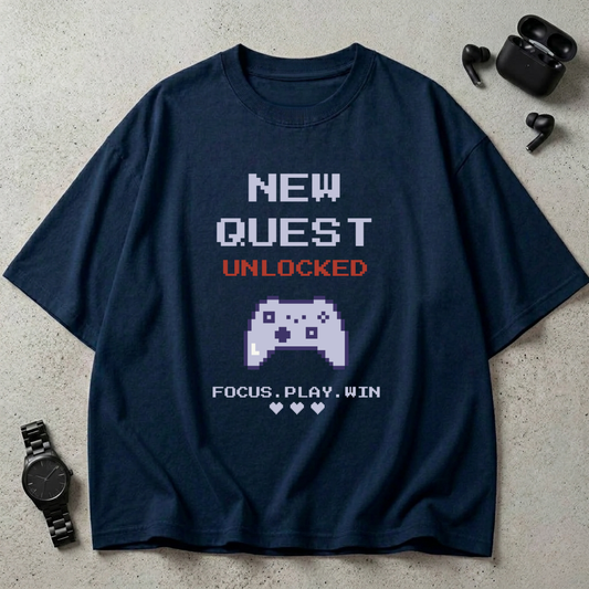 New Quest Unlocked Oversized T-Shirt
