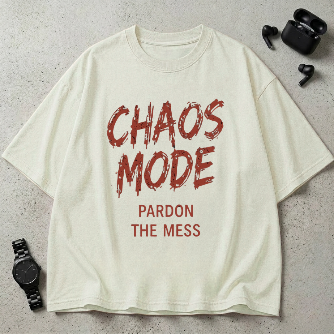 Chaos Mode GSM 240 Oversized T-Shirt (Light Edition)