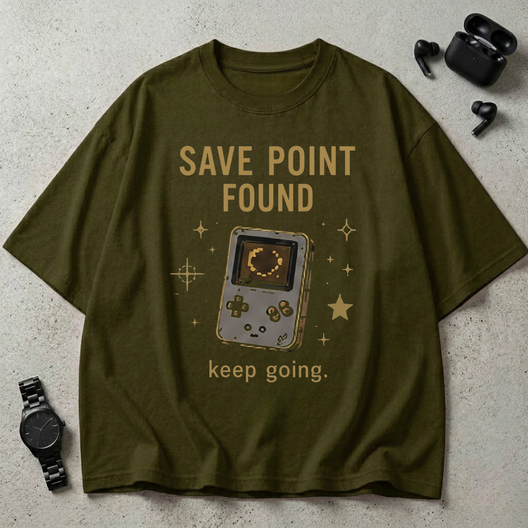 Save Point Found Oversized T-Shirt