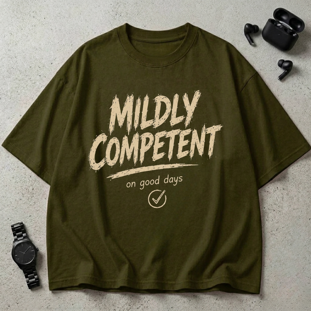 Mildly Competent GSM 240 Oversized T-Shirt