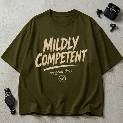 Mildly Competent GSM 240 Oversized T-Shirt