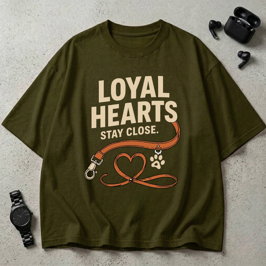 Loyal Hearts Stay Close Oversized T-Shirt