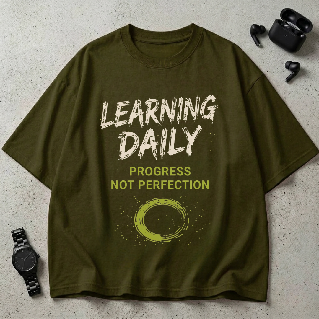 Learning Daily GSM 240 Oversized T-Shirt