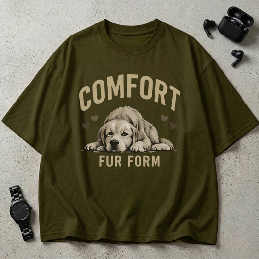 Comfort Fur Form Oversized T-Shirt