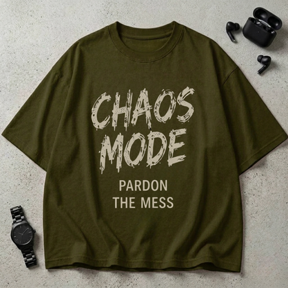 Chaos Mode GSM 240 Oversized T-Shirt ( Midnight Edition )