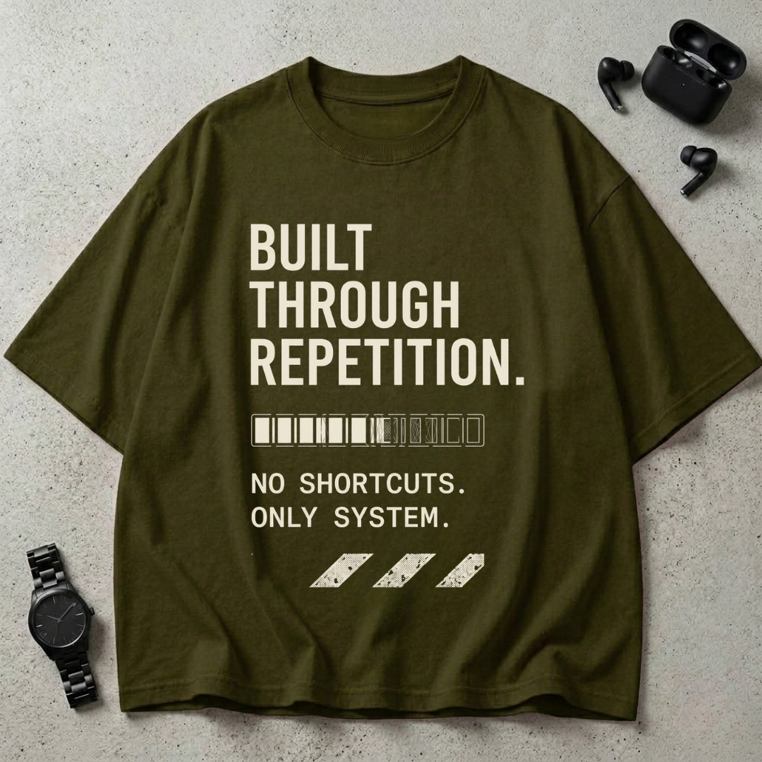 Built Through Repetition Oversized T-Shirt