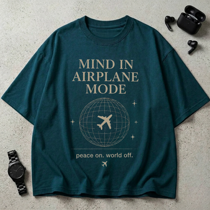 Mind In Airplane Mode Oversized T-Shirt
