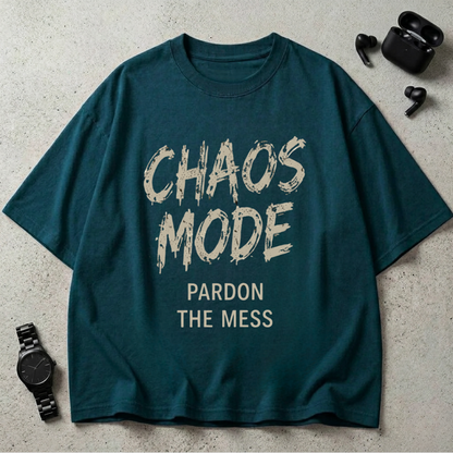 Chaos Mode GSM 240 Oversized T-Shirt ( Midnight Edition )
